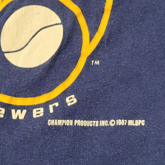 Vintage 1987 Champion Milwaukee Shirt XS 16x24 Single-Stitch - Picture 11 of 13